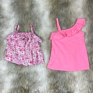 Size 4-5 Pink Ruffle Sleeveless Top